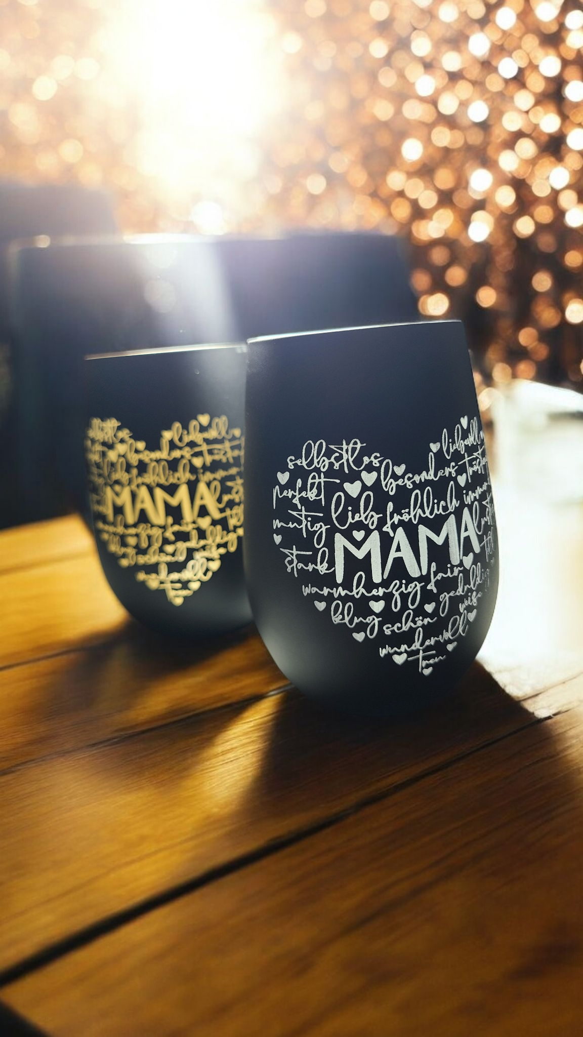 zauberhaftes Windlicht mit Herz und Mama Schriftzug 5 - Luna et Sol - zauberhaftes Windlicht mit Herz und Mama Schriftzug – Bild 5