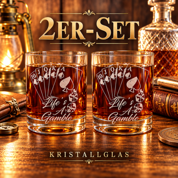 2er Set Life is a gamble Tumbler