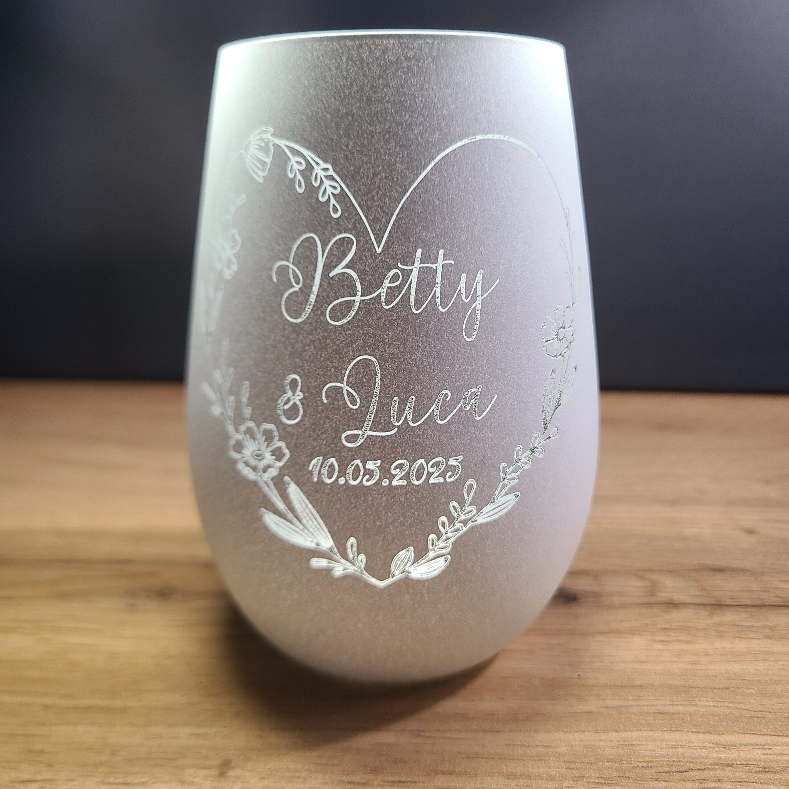 Windlicht mit Herz für Paare – Personalisiertes Geschenk 2 - Luna et Sol - windlicht mit herz Windlicht mit Herz für Paare – Personalisiertes Geschenk – Bild 2
